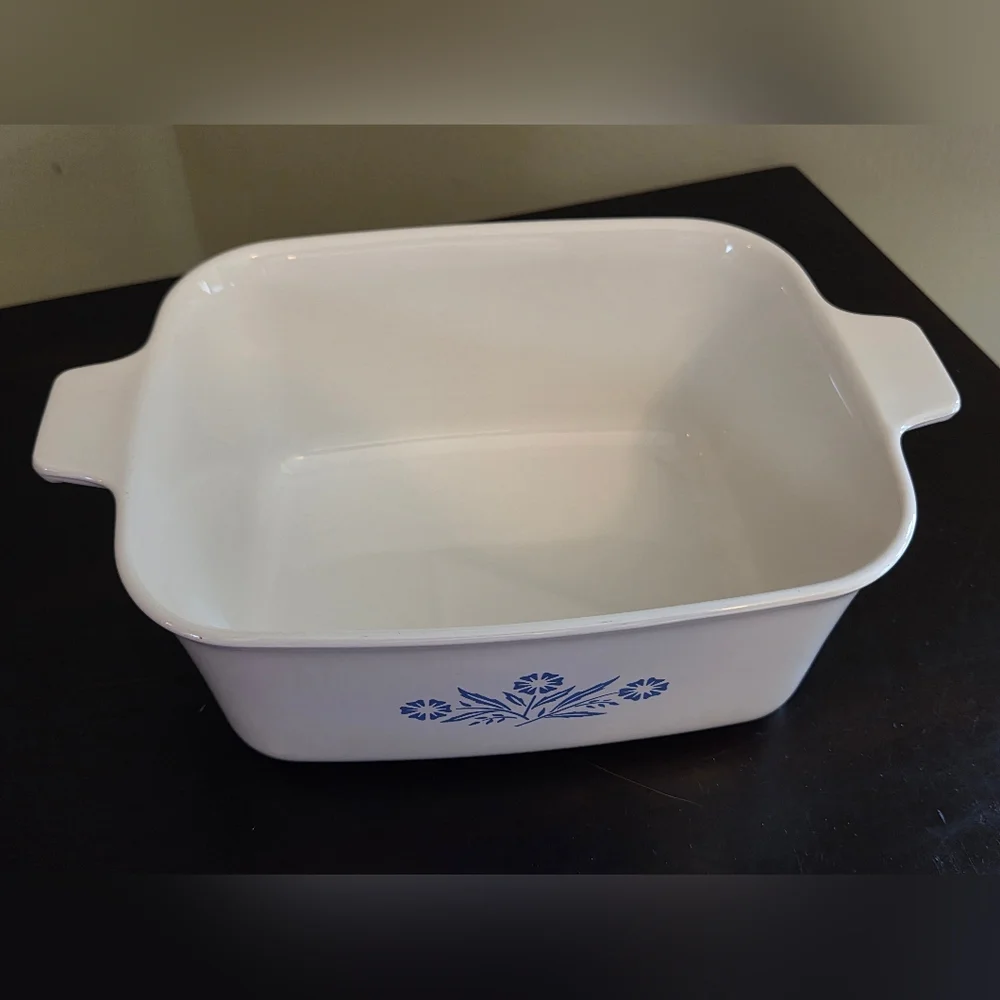 Corningware Cornflower Blue Meat Rectangle Loaf Pan Casserole Dish P-4-B USA